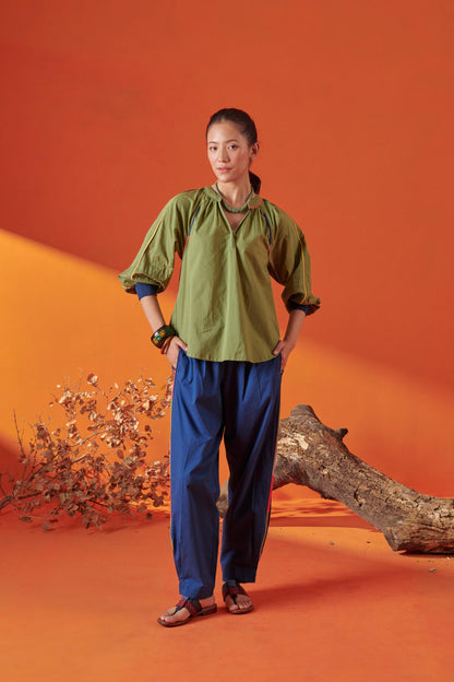 Casey Blue Tapered Pant