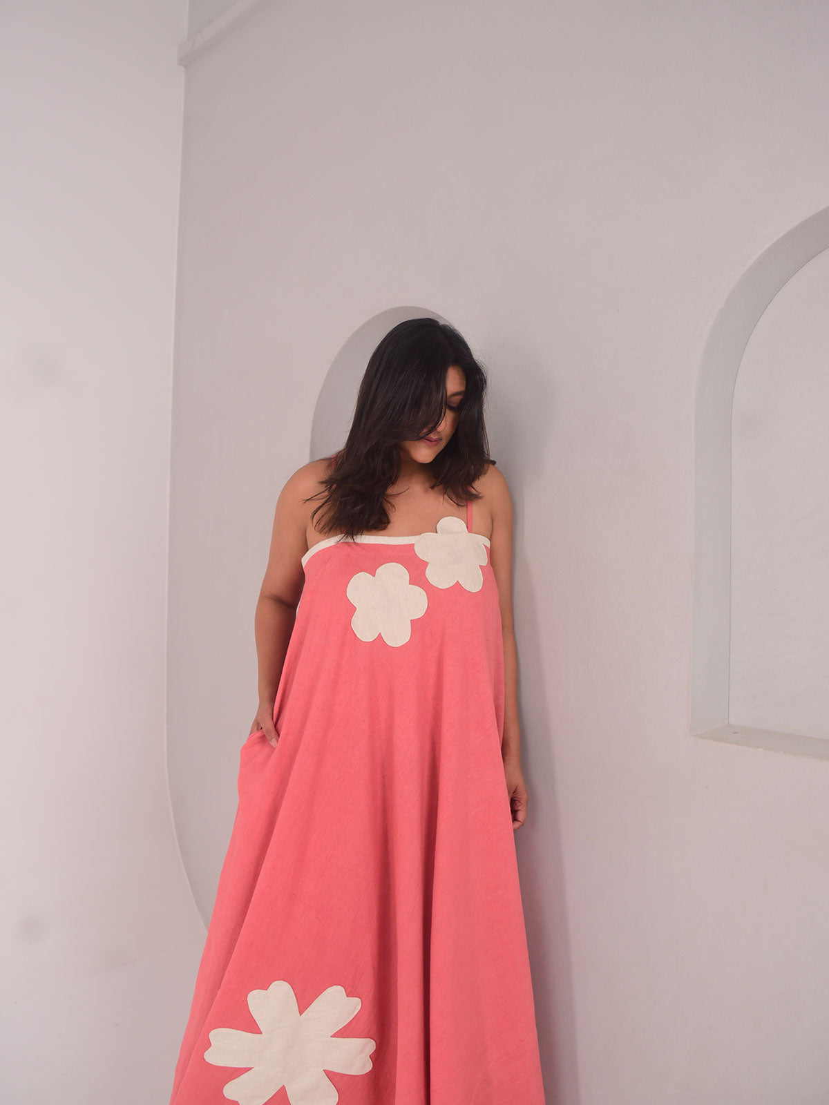 Rose Applique Dress