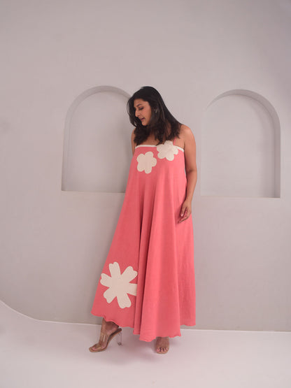 Rose Applique Dress