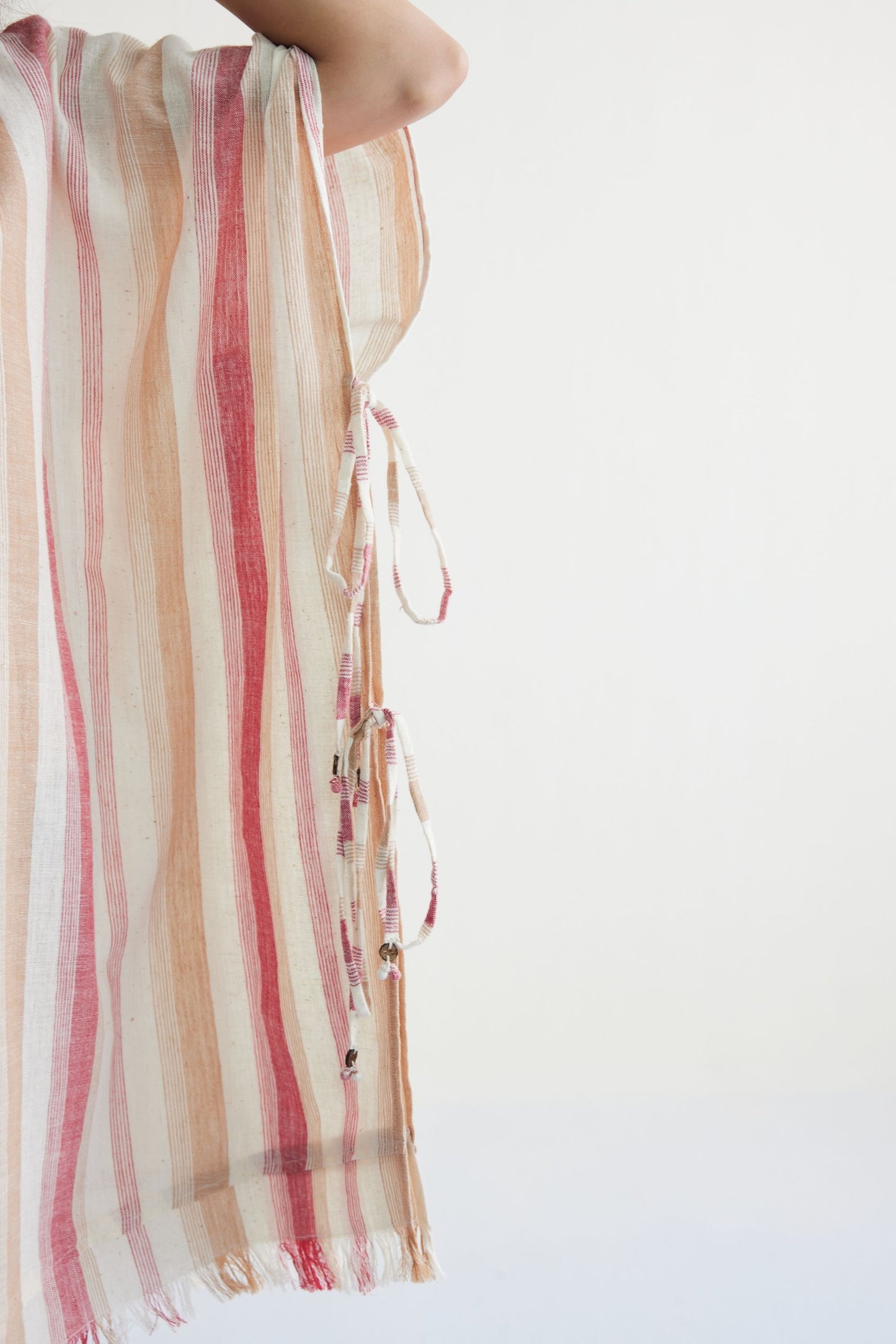 Saltwater Summer Handwoven Kala Cotton Kaftan Dress