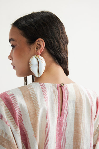 Saltwater Summer Handwoven Kala Cotton Kaftan Dress