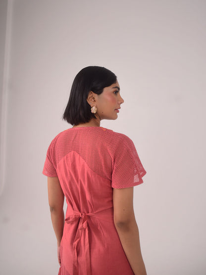 Stacy Embroidered Applique Dress