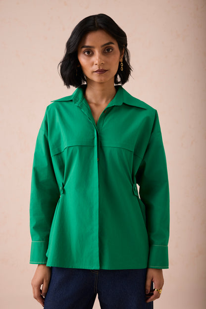 The Evergreen Wonder Classic Organic Cotton Shirt Blouse