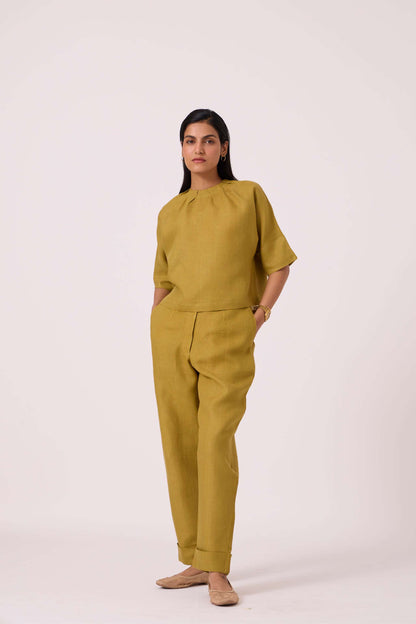 Pip Olive Linen Pants