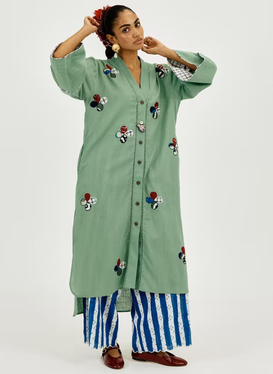 Emi Long Tunic- With Bird Charm