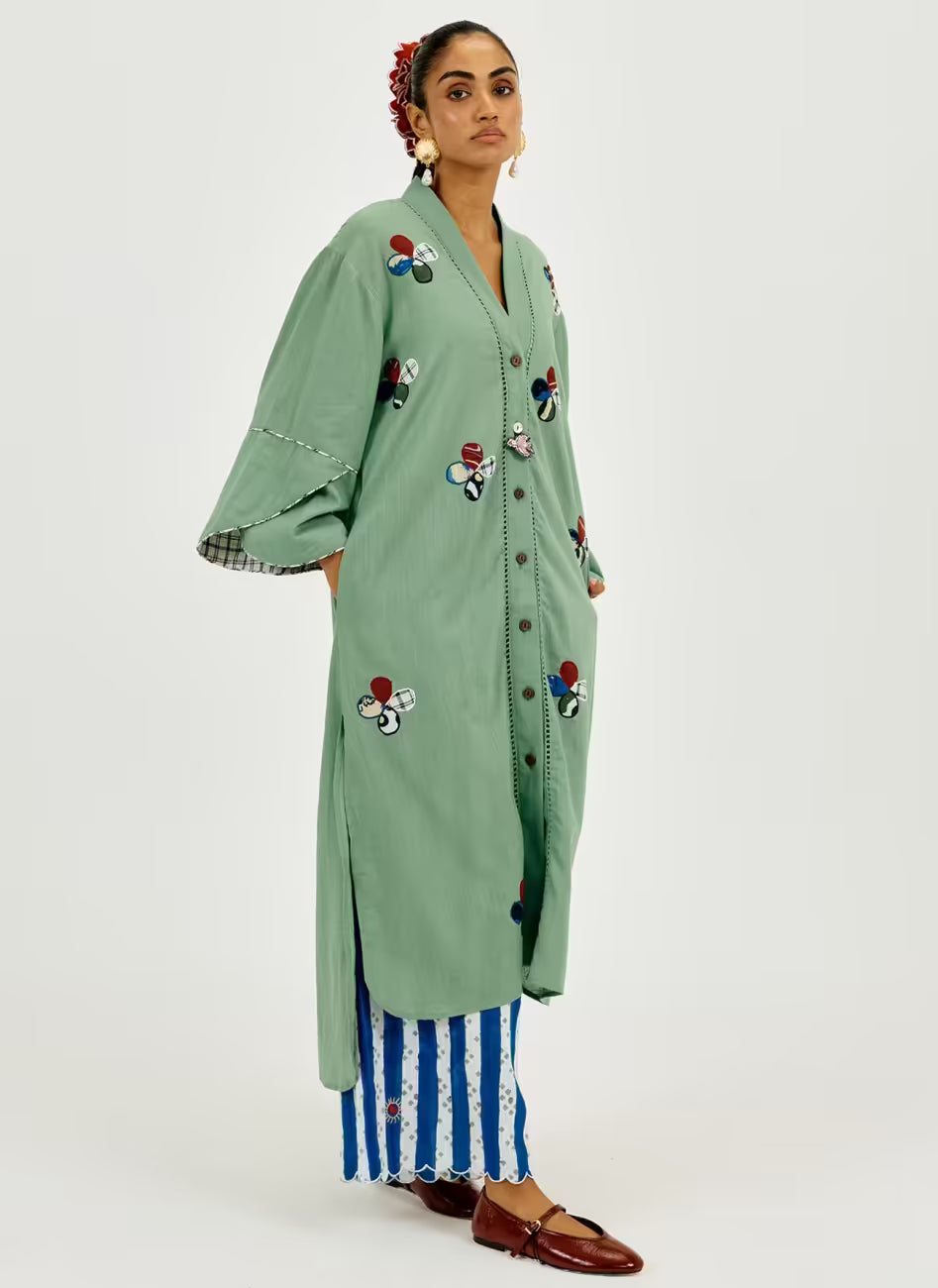 Emi Long Tunic- With Bird Charm