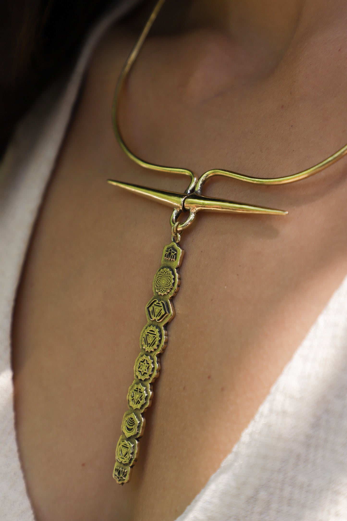 Chakra Beaten Necklace