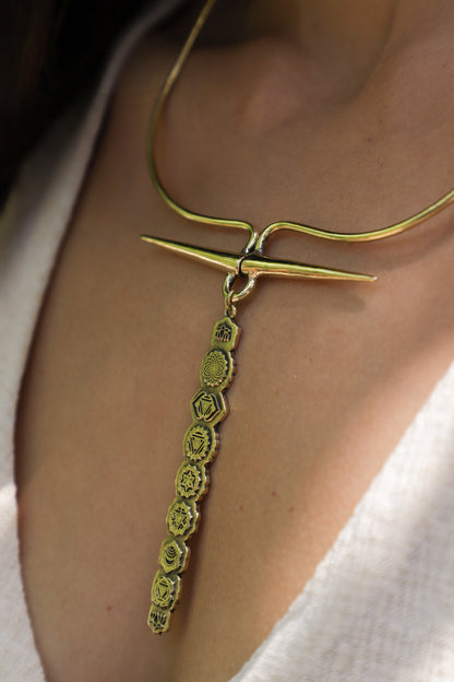 Chakra Beaten Necklace