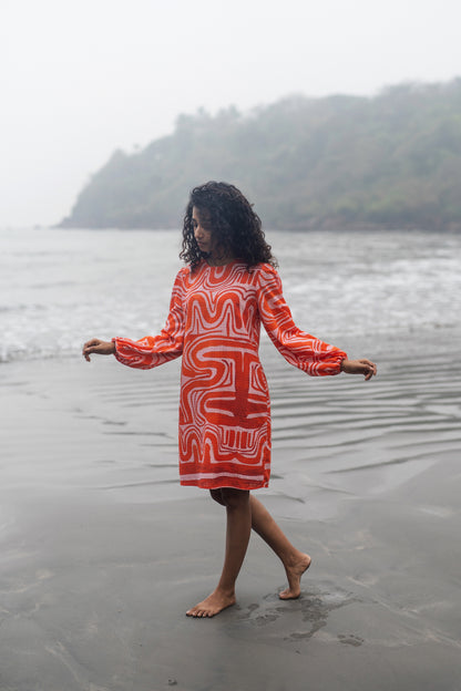 Zavi Dress (Orange)