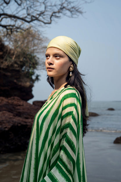 Angela Stripe Kaftan (Green Stripes)