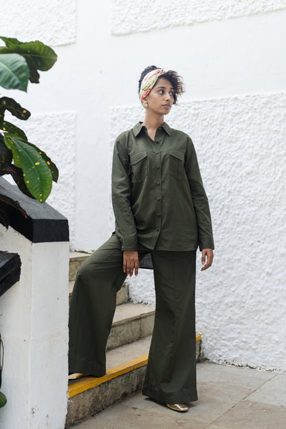 Roma Shirt Set (Military Green)