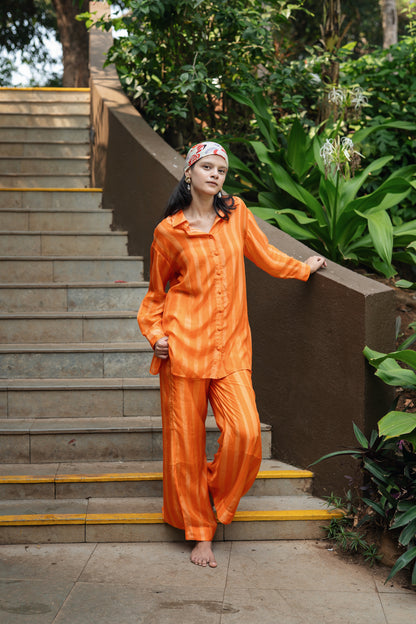 Maria Shirt (Orange Stripes)