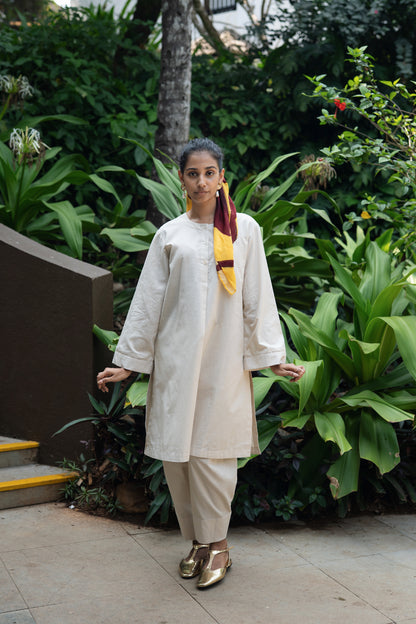 Iris Kurta Set (Biege)