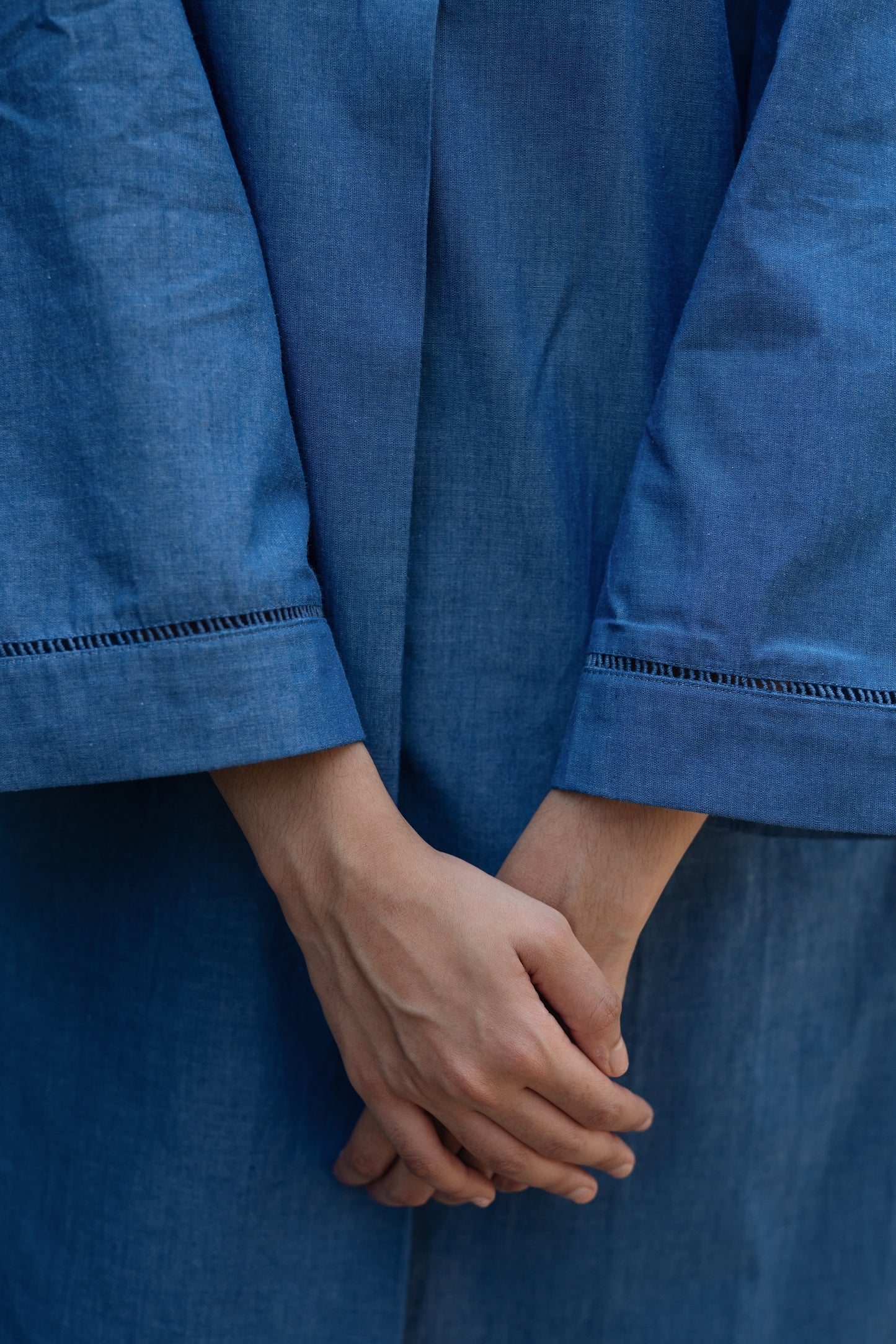 Iris Kurta Set (Denim Blue)