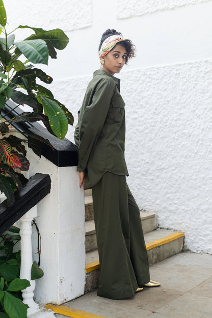 Roma Shirt Set (Military Green)