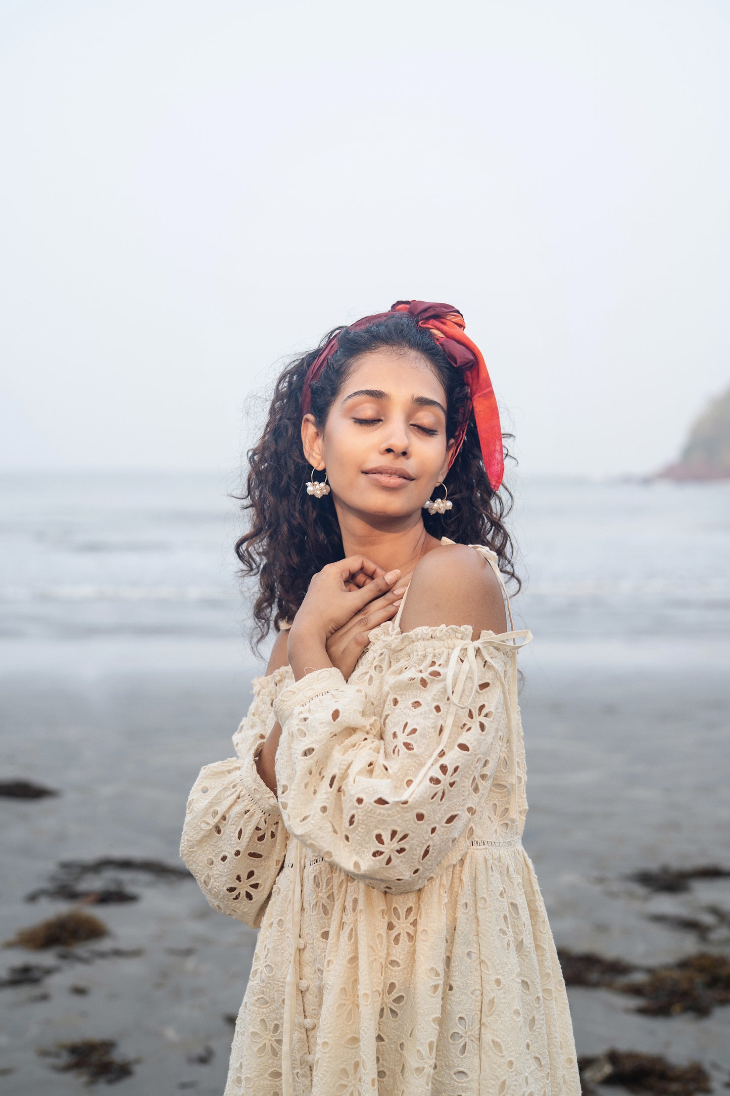 Zoe Dress (Cream White)