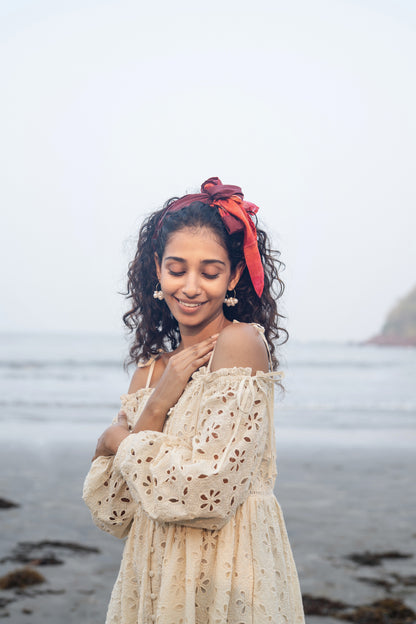 Zoe Dress (Cream White)