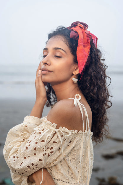 Zoe Dress (Cream White)