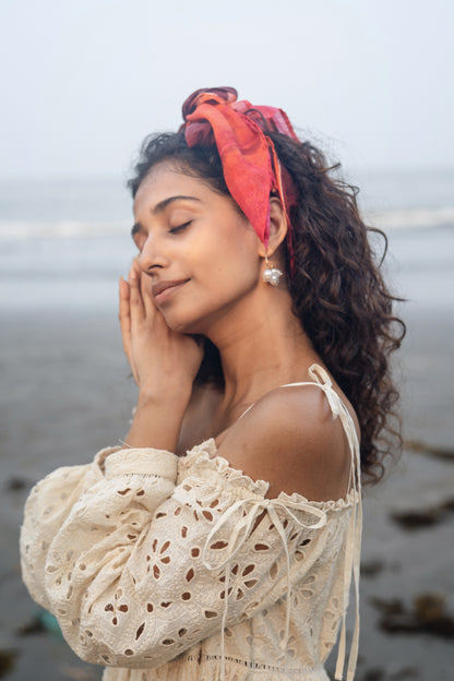 Zoe Dress (Cream White)