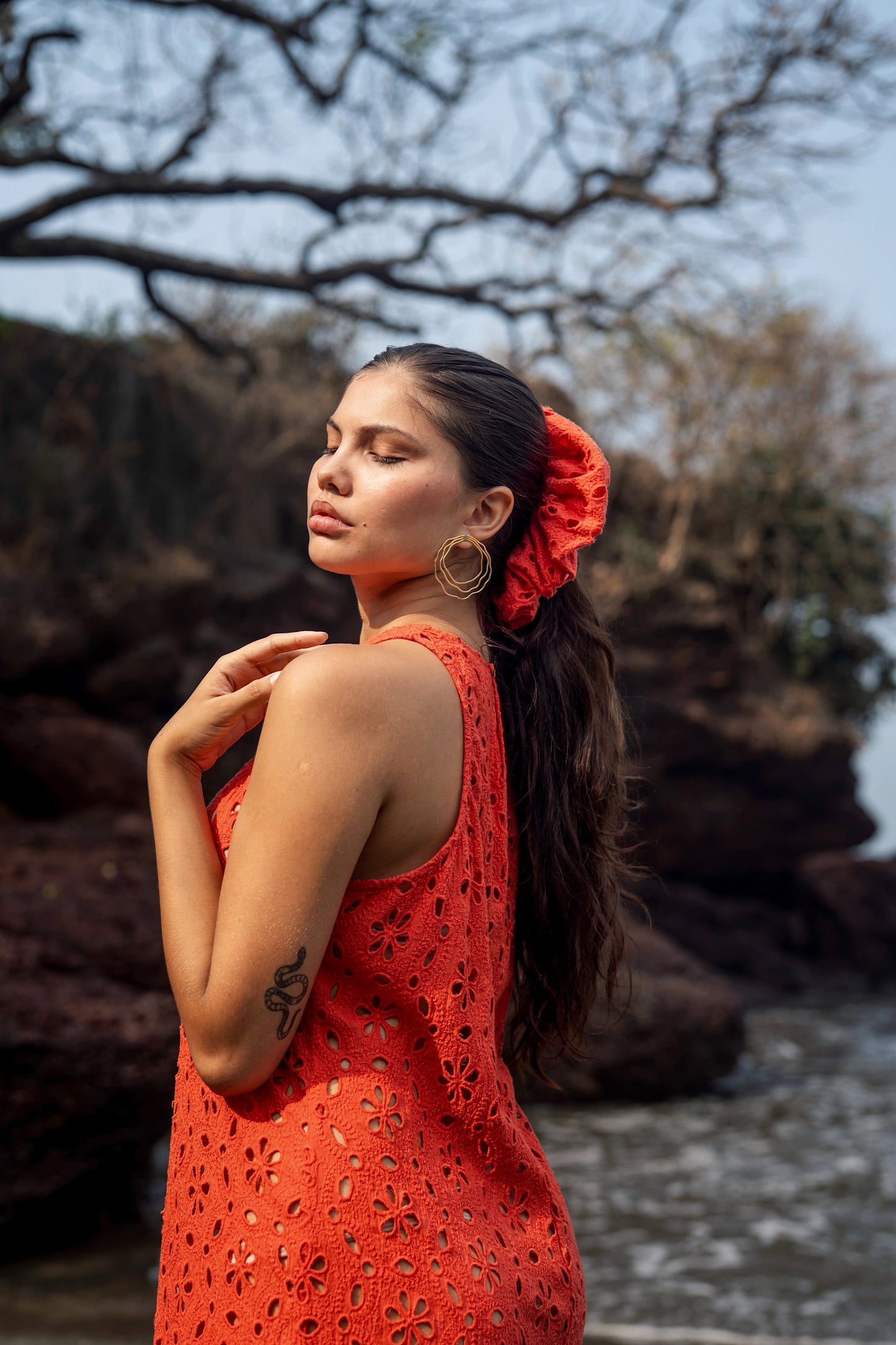 Mazia Dress (Orange)