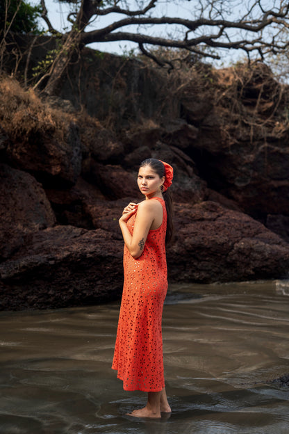 Mazia Dress (Orange)