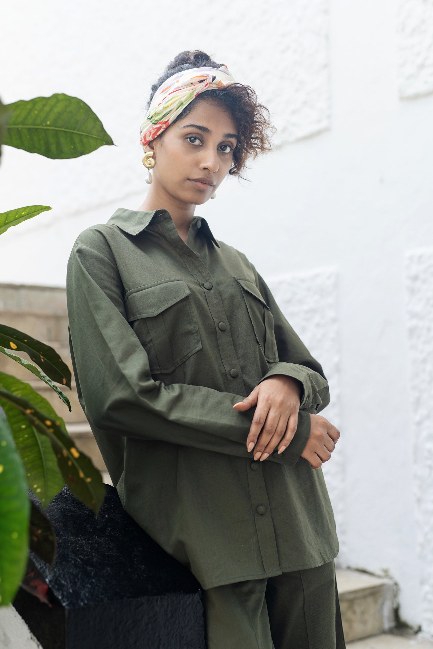 Roma Shirt Set (Military Green)