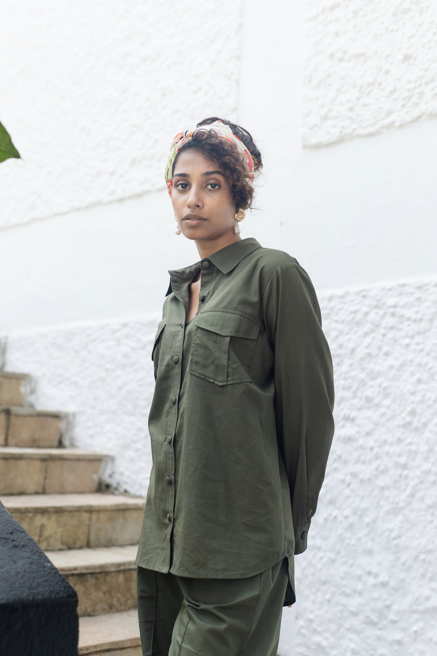 Roma Shirt Set (Military Green)