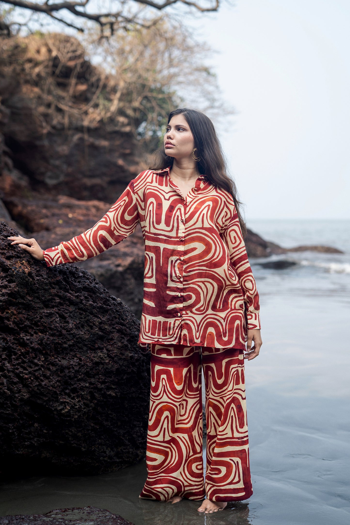 Maria Shirt (Maroon)