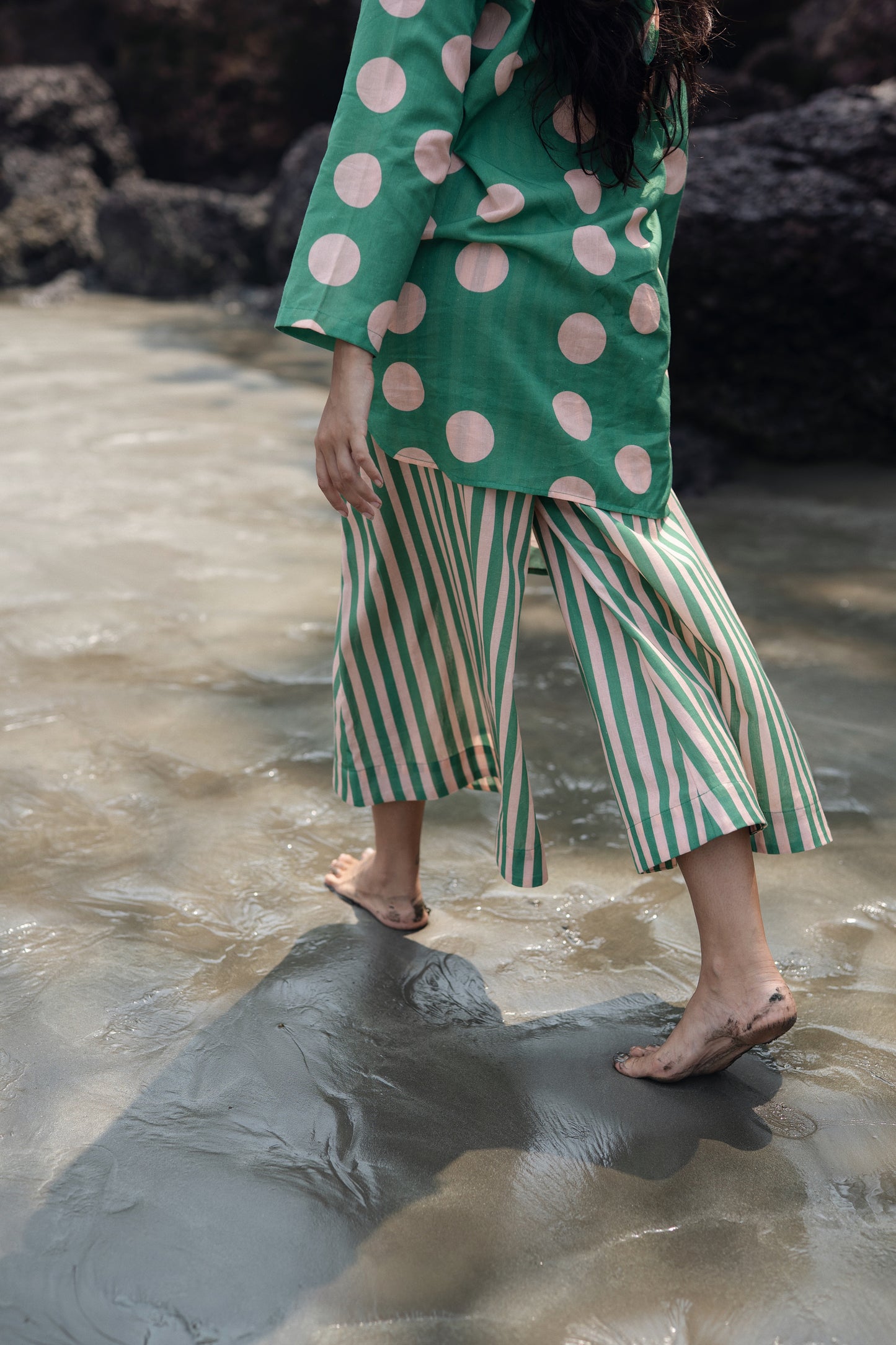 Uniqlo Set (Green & Pink)