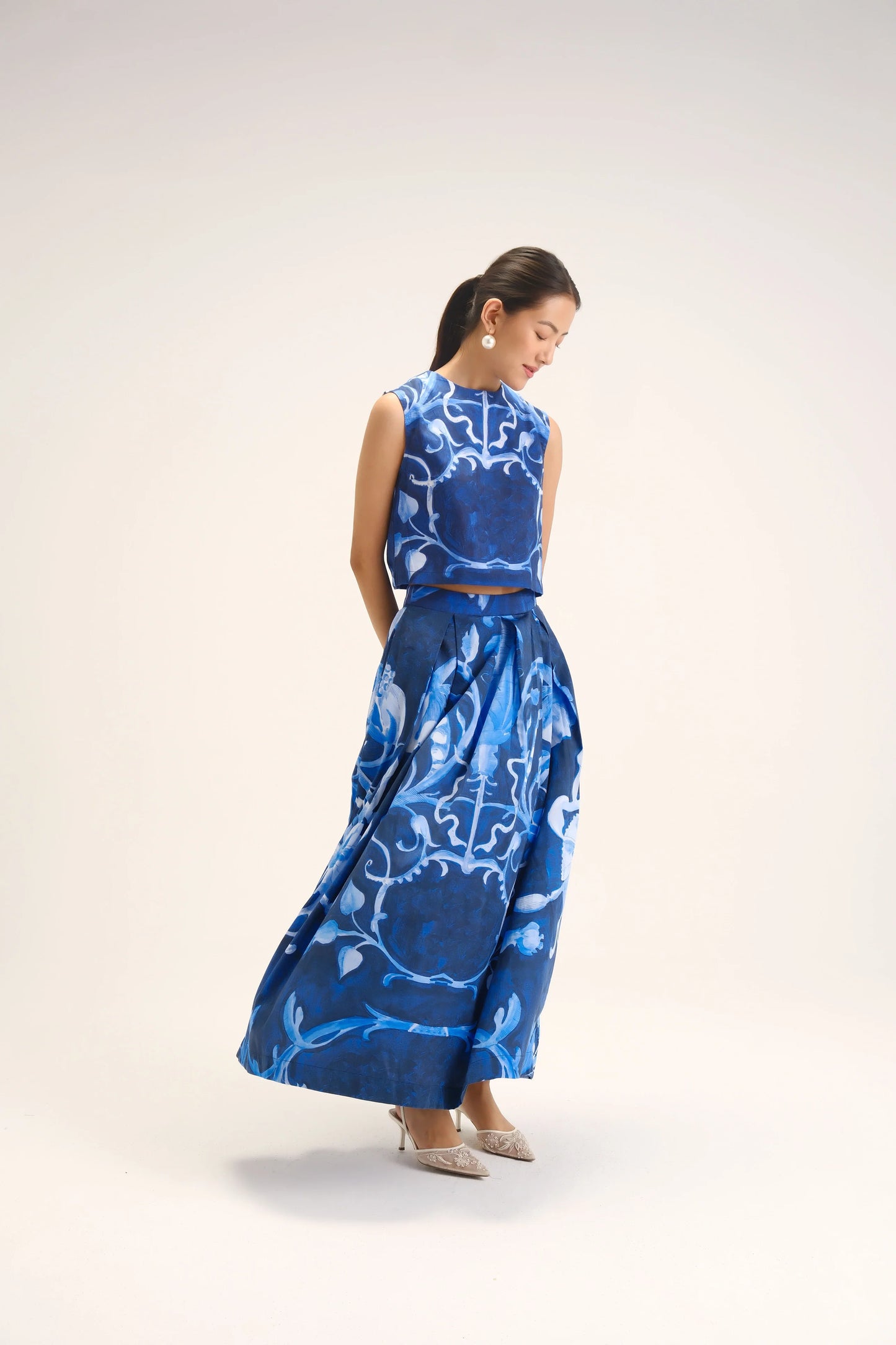 Bilberry Top & Skirt Set