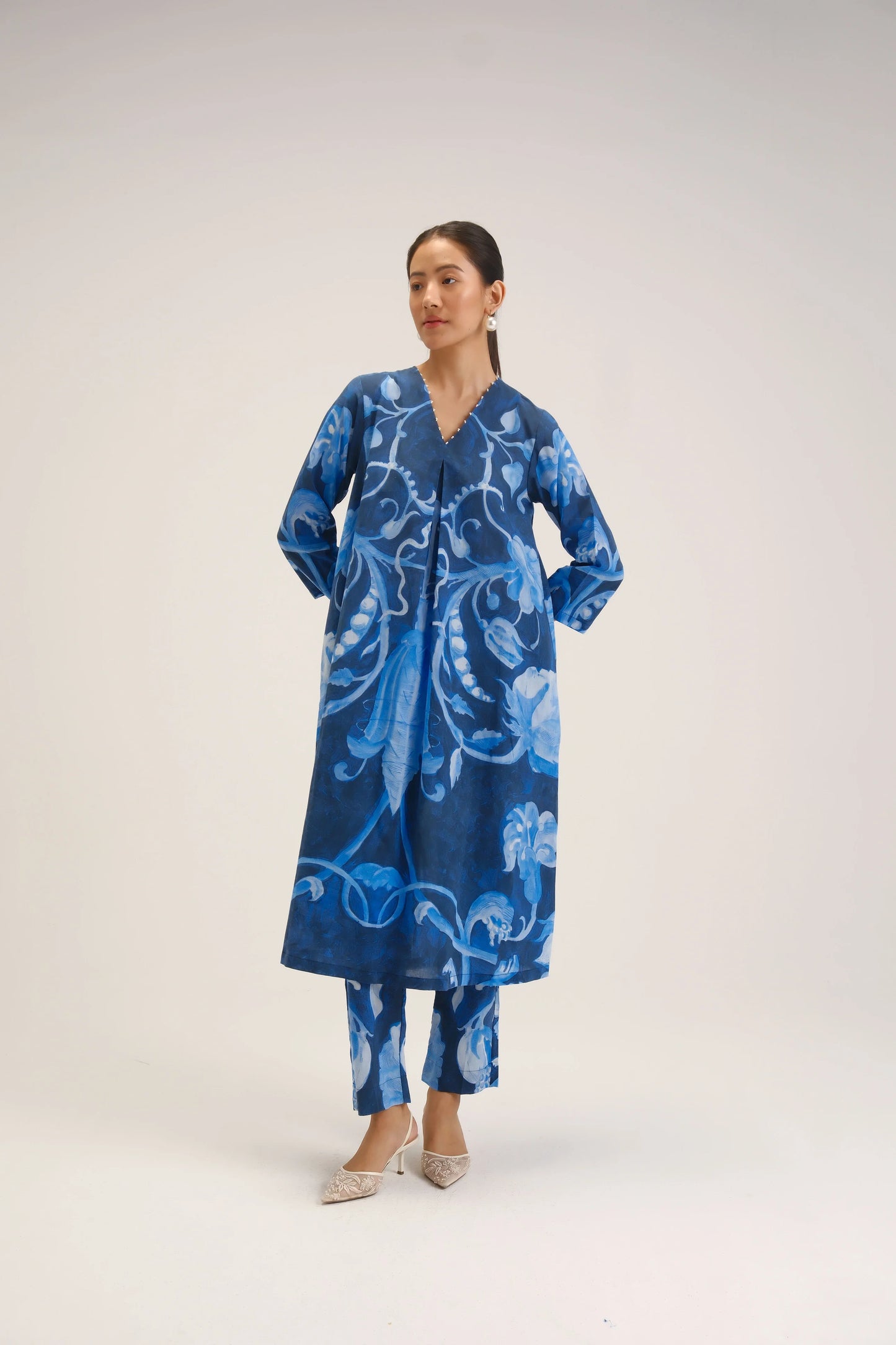 Bilberry Long Kurta Set