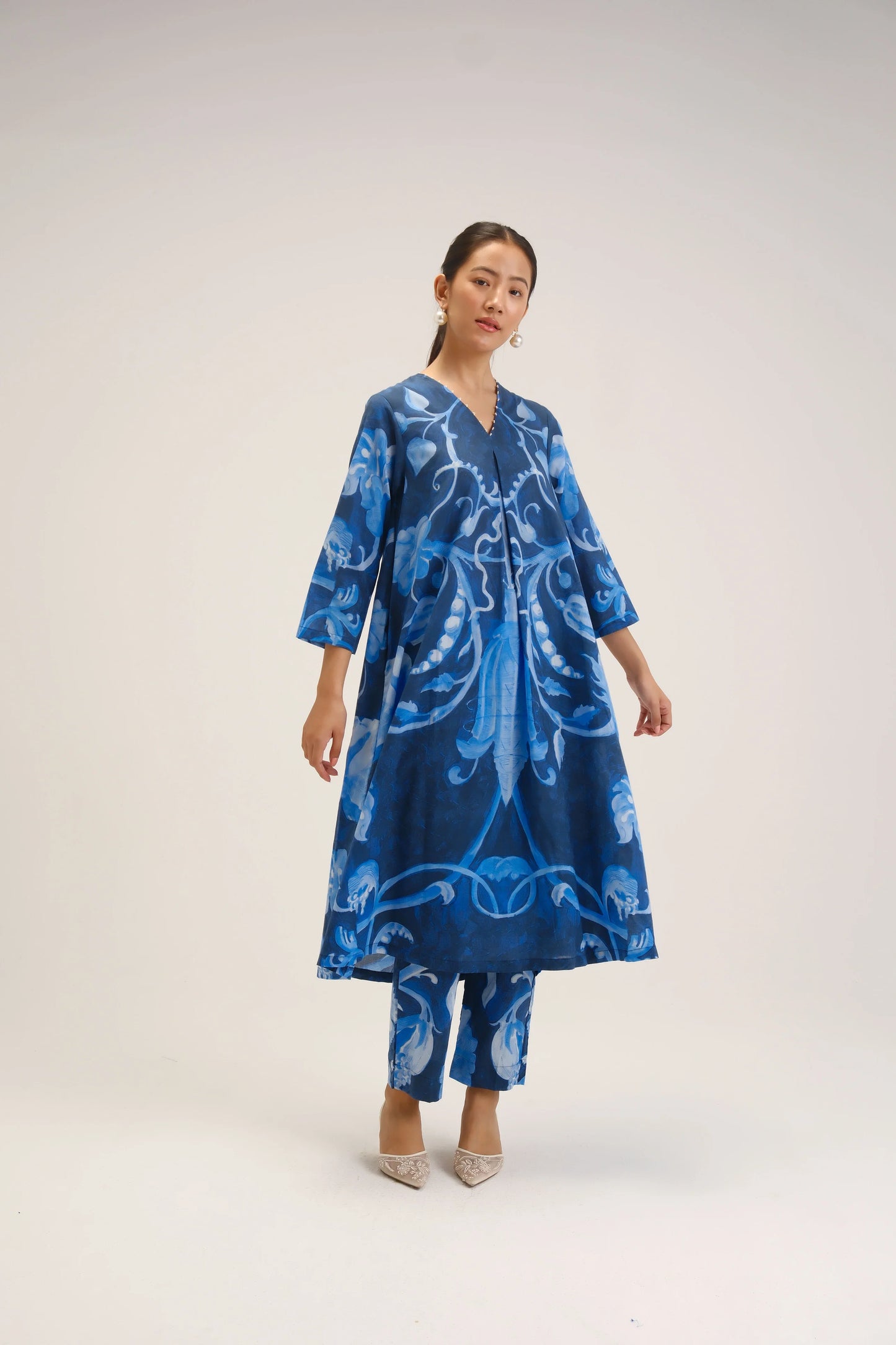 Bilberry Long Kurta Set