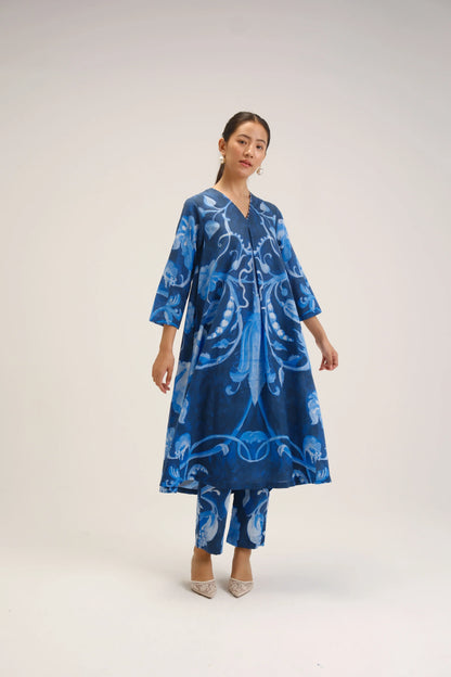Bilberry Long Kurta Set
