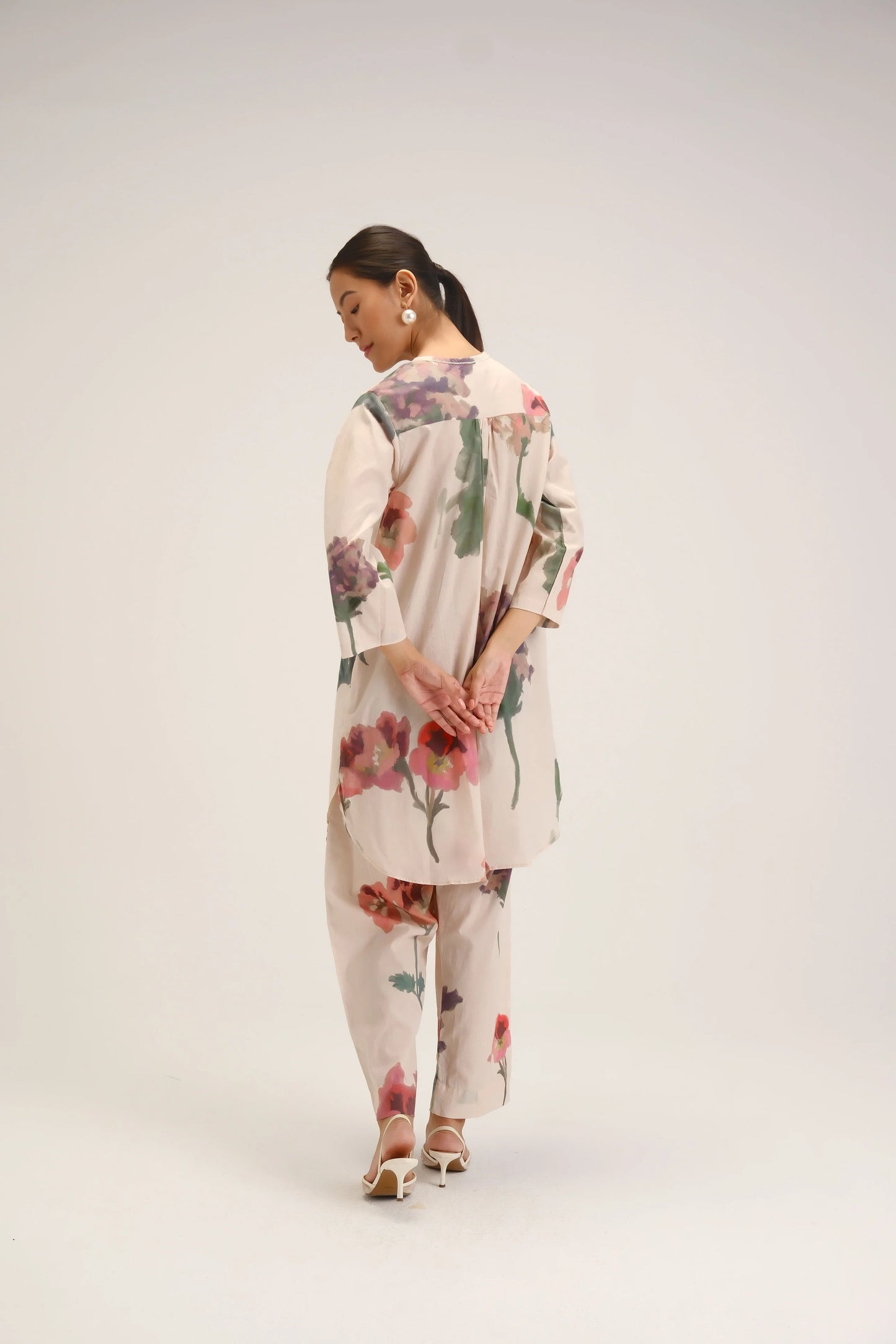 Juliet White Short Kurta Set