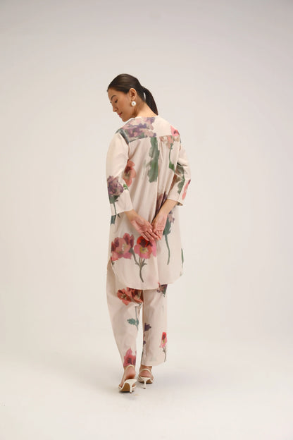 Juliet White Short Kurta Set