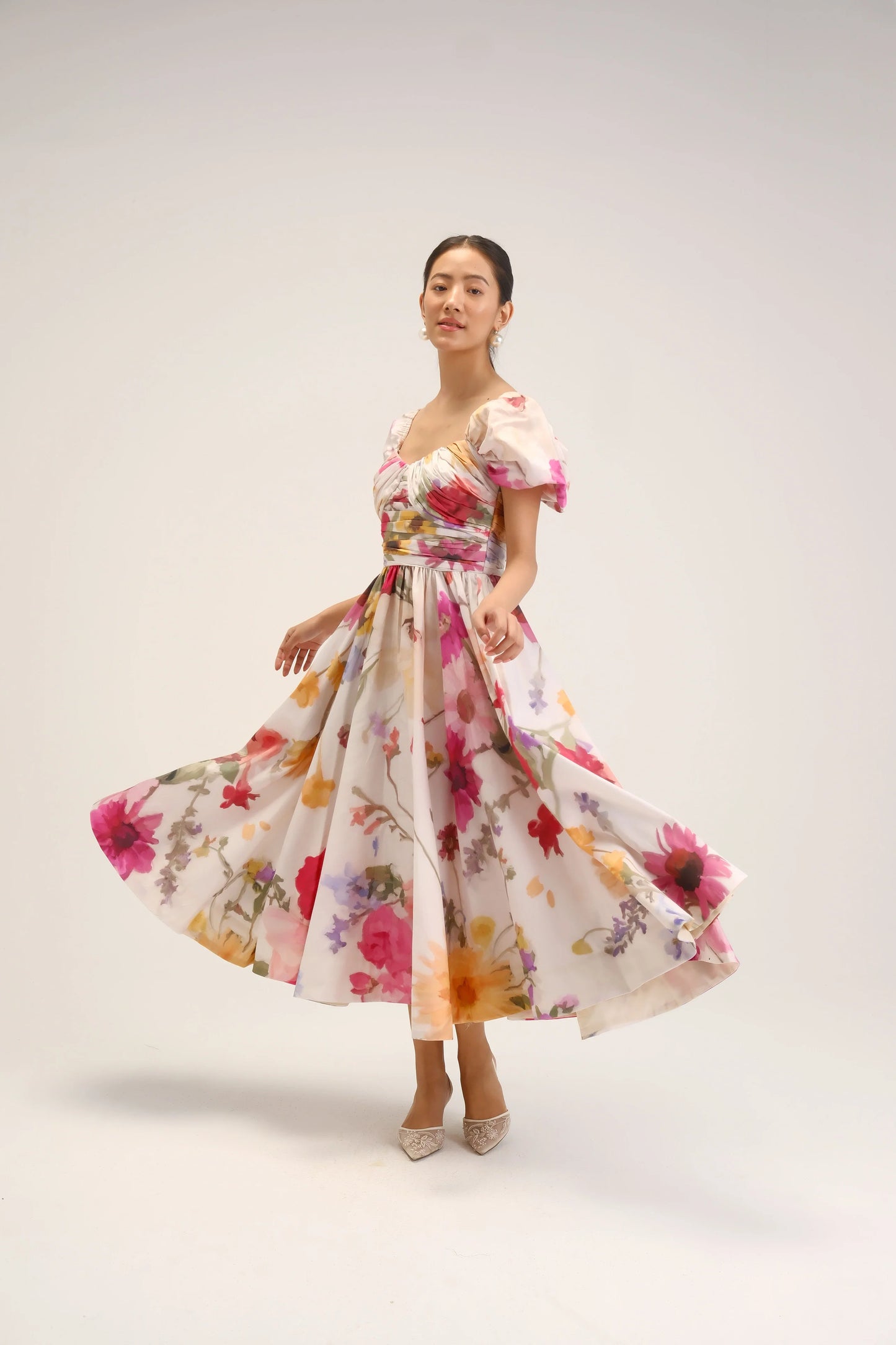 Maria Puff Sleeve Dress