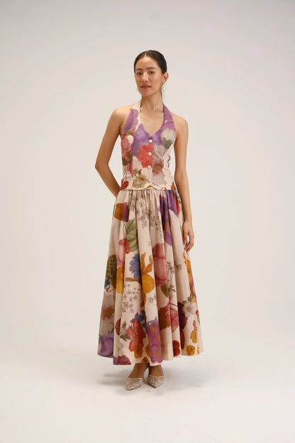 Cherimoya Waistcoat & Skirt Set