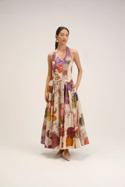 Cherimoya Waistcoat & Skirt Set