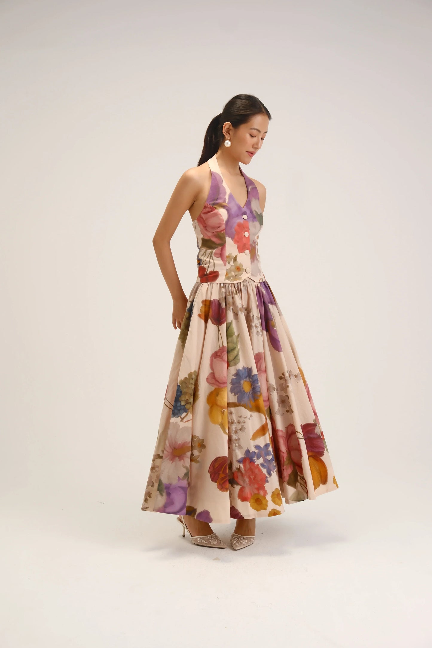 Cherimoya Waistcoat & Skirt Set