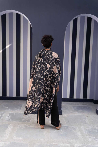 Ophelia Black Kaftan Set