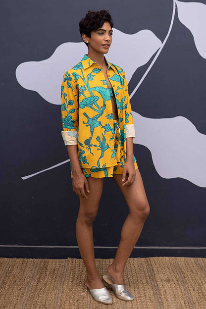 Maui Yellow Co-ord Shirt and Shorts