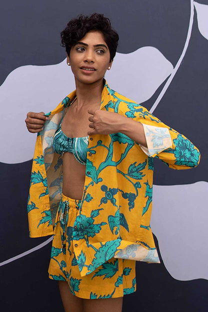 Maui Yellow Co-ord Shirt and Shorts