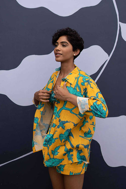 Maui Yellow Co-ord Shirt and Shorts