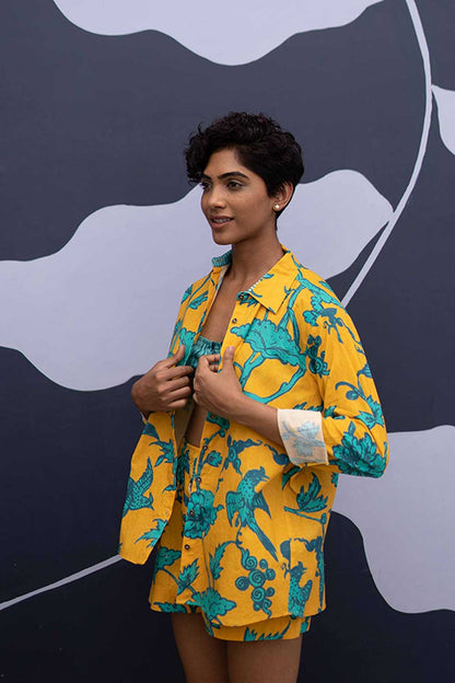 Maui Yellow Co-ord Shirt and Shorts