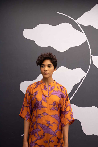 Maui Orange Kurta Set