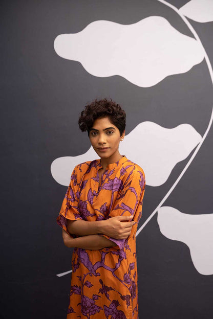 Maui Orange Kurta Set