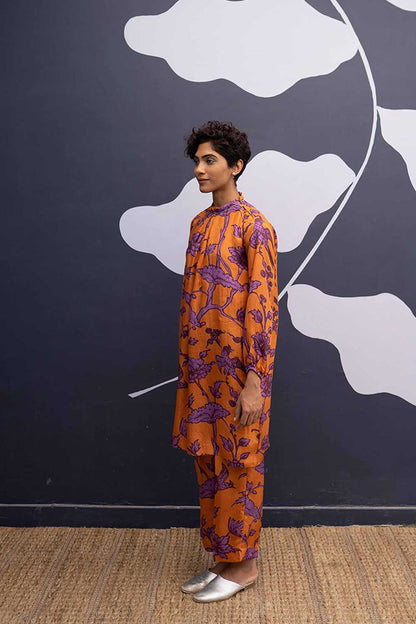 Maui Orange Kurta Set