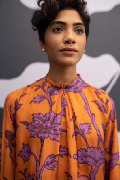 Maui Orange Kurta Set