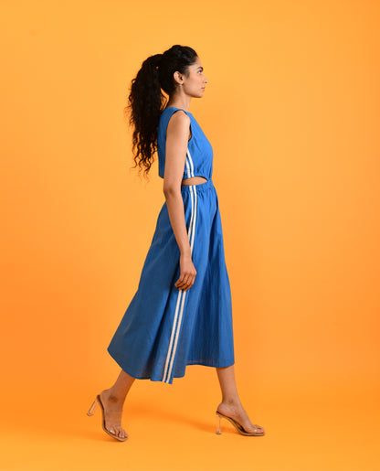 Egyptian Blue Cut Dress