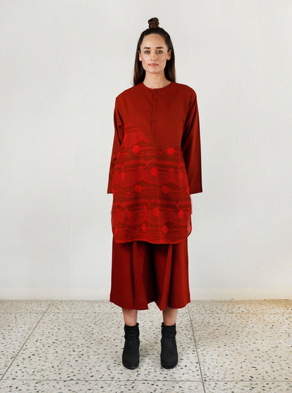 ZERO MOON CHERRY RED CO-ORD